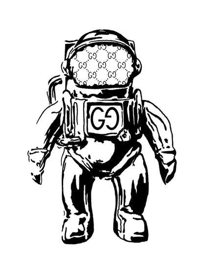 GG SPACEMAN WALL ART