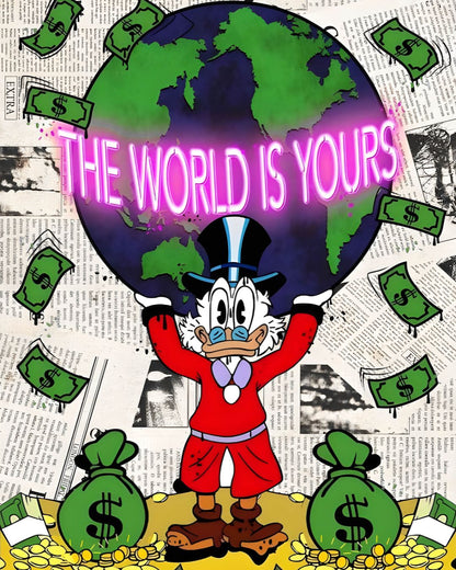 THE WORLD IS YOURS III WALL ART