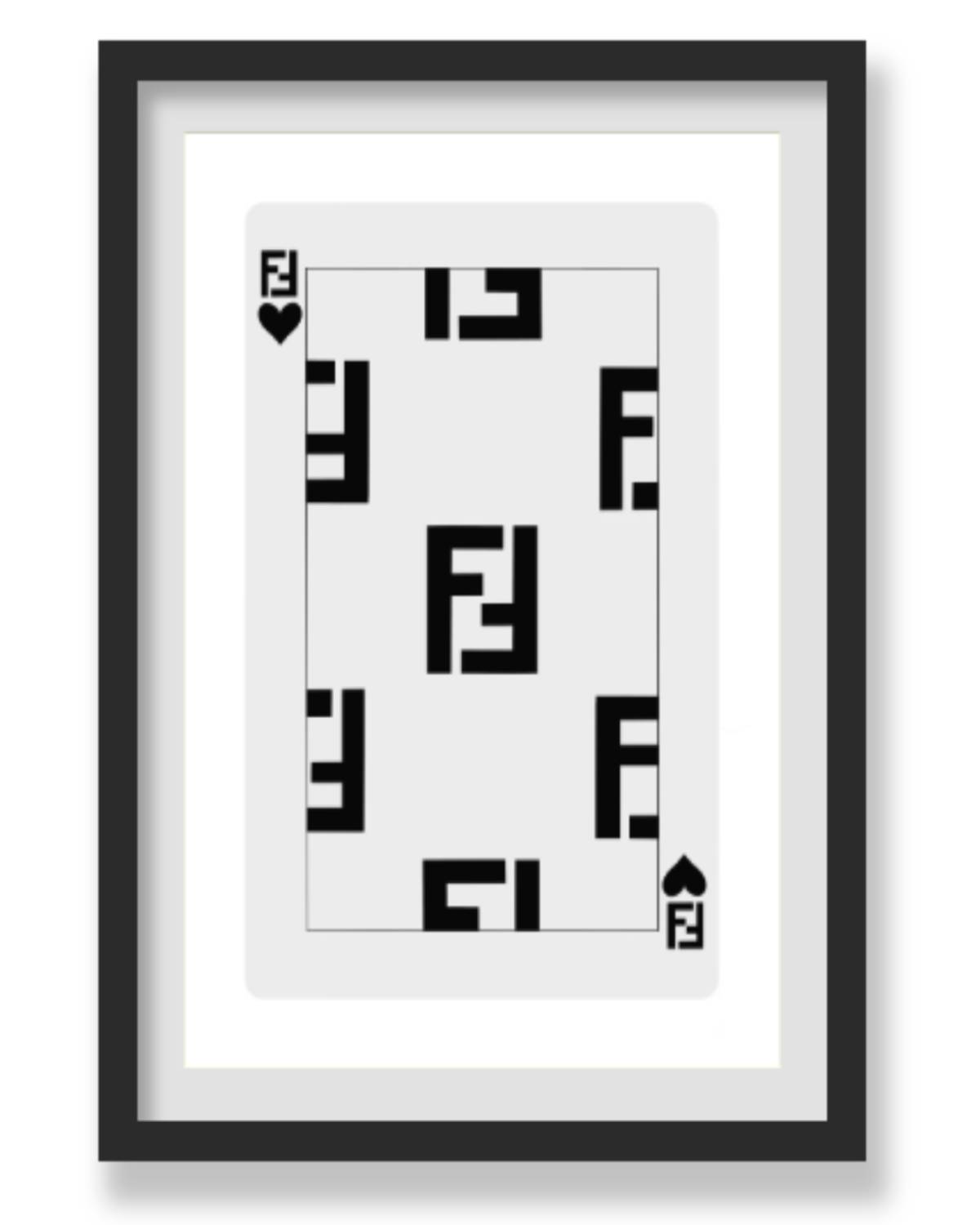 FF PLAYING CARD WALL ART