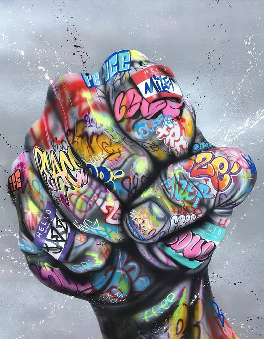 GRAFFITI HAND WALL ART