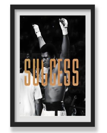 MUHAMMAD ALI SUCCESS WALL ART