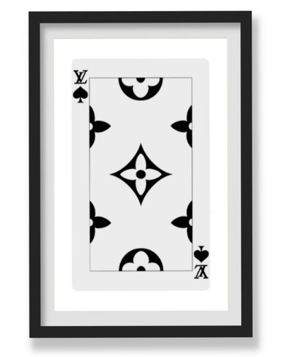 LV PLAYING CARD WALL ART