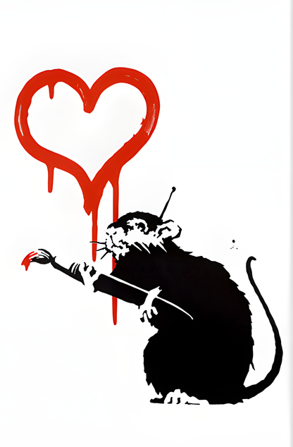 LOVE RAT WALL ART