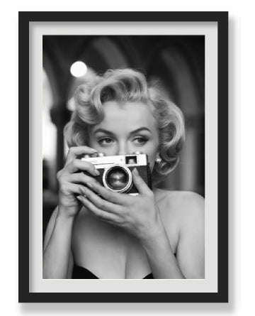 MARILYN MONROE BLACK & WHITE WALL ART