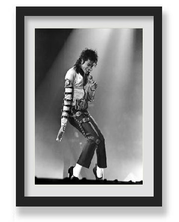 MICHAEL JACKSON BLACK & WHITE WALL ART