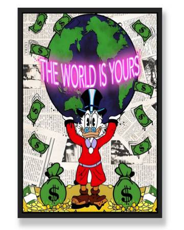 THE WORLD IS YOURS III WALL ART