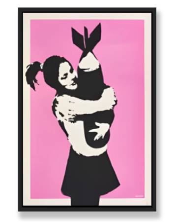 LOVE BOMB WALL ART