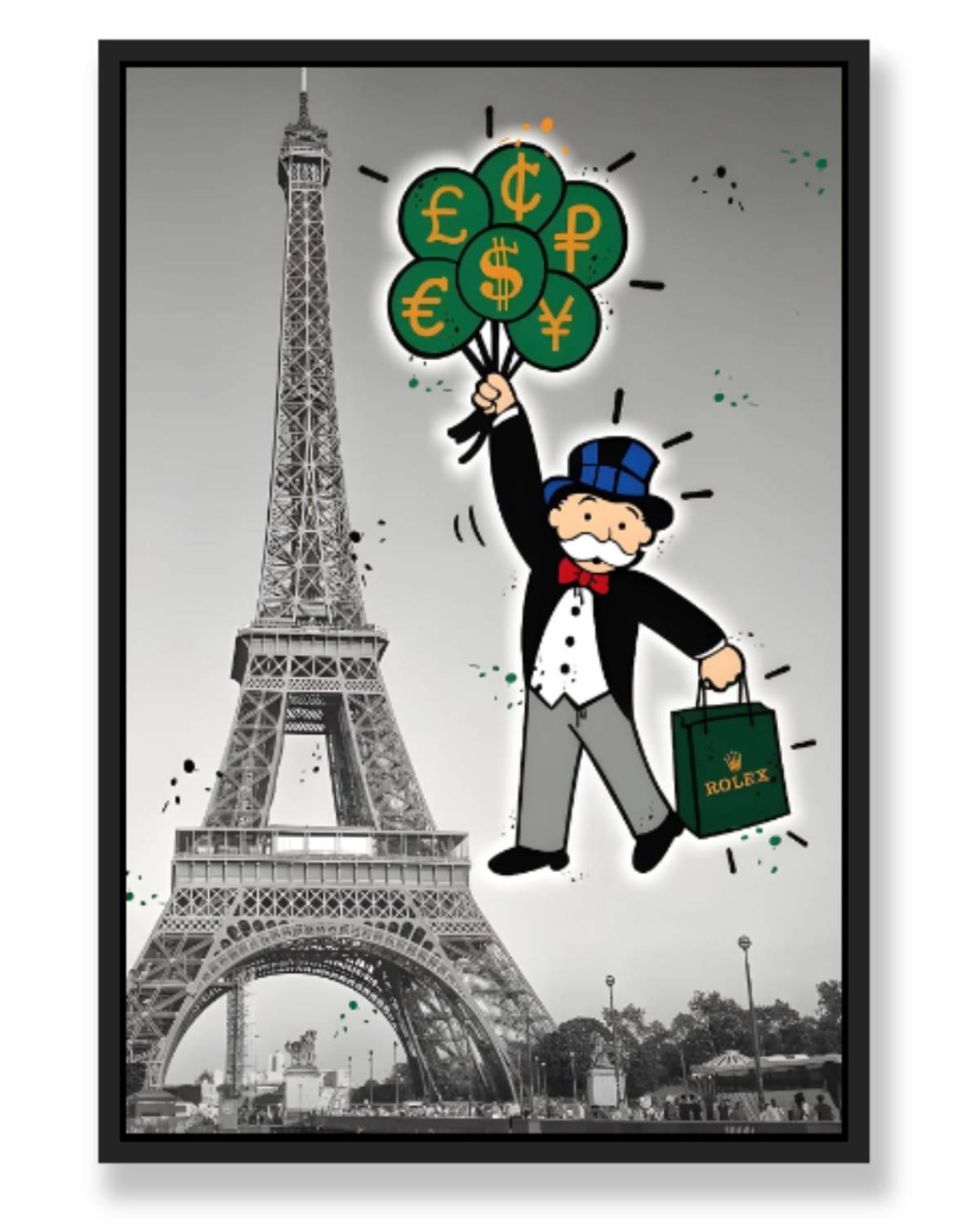 MONOPOLY IN PARIS WALL ART
