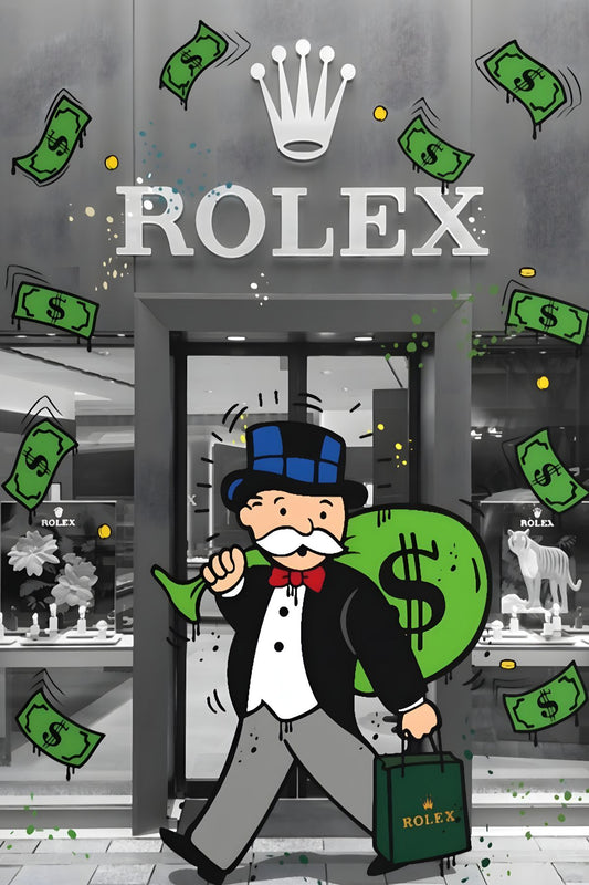MONOPOLY ROLEX WALL ART