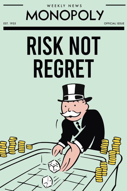 RISK NOT REGRET WALL ART