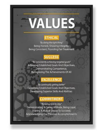 VALUES WALL ART