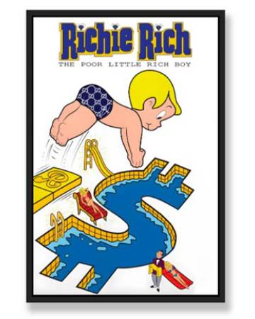 POOR LITTLE RICH BOY WALL ART
