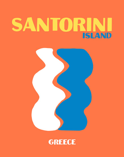 SANTORINI ISLAND WALL ART