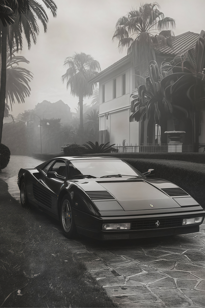 BLACK FERRARI 2 WALL ART