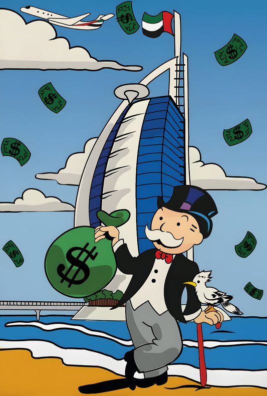 THE DUBAI MONOPOLY PART 1 WALL ART