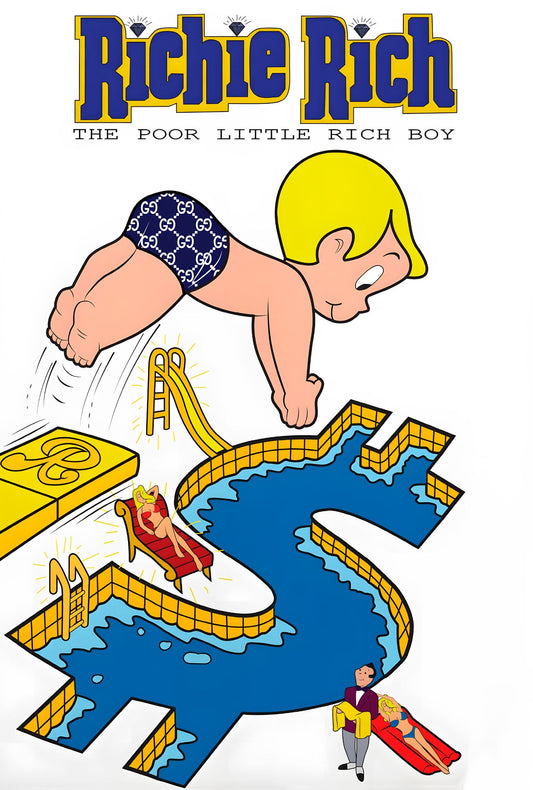 POOR LITTLE RICH BOY WALL ART