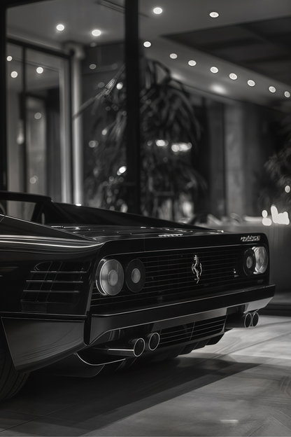 BLACK FERRARI 1 WALL ART
