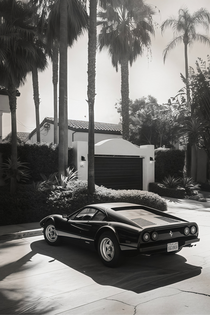 BLACK FERRARI 3 WALL ART
