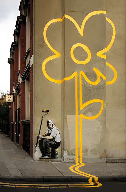 YELLOW FLOWERS WALL ART