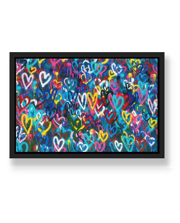 LOVE HEARTS WALL ART