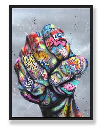 GRAFFITI HAND WALL ART